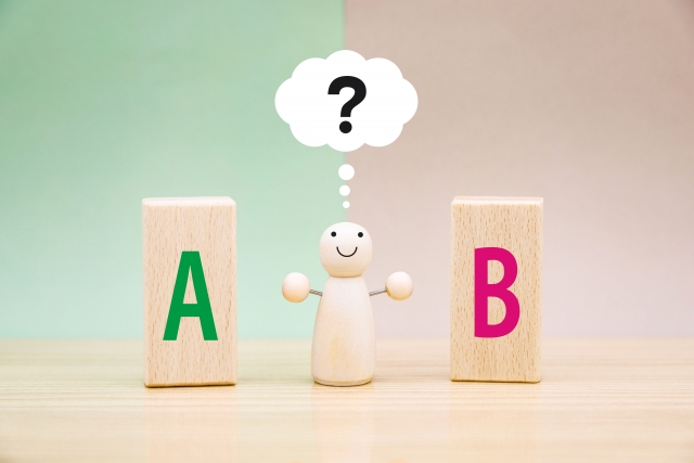 ABどっちにしようか